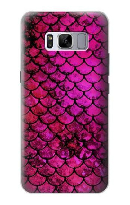 W3051 Pink Mermaid Fish Scale Hard Case and Leather Flip Case For Samsung Galaxy S8 Plus