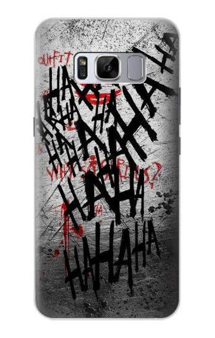 W3073 Hahaha Blood Splash Hard Case and Leather Flip Case For Samsung Galaxy S8 Plus