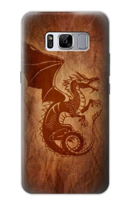 W3086 Red Dragon Tattoo Hard Case and Leather Flip Case For Samsung Galaxy S8 Plus