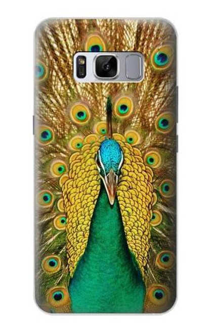 W0513 Peacock Hard Case and Leather Flip Case For Samsung Galaxy S8