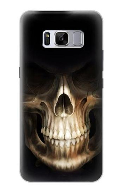 W1107 Skull Face Grim Reaper Hard Case and Leather Flip Case For Samsung Galaxy S8