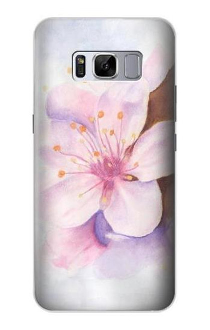 W1415 Sakura Blossom Art Hard Case and Leather Flip Case For Samsung Galaxy S8