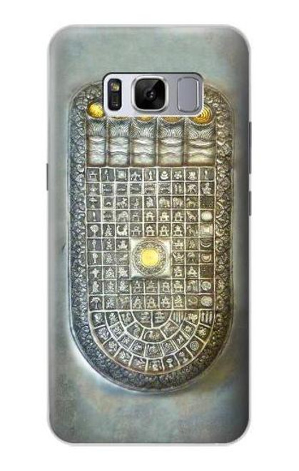 W1484 Buddha Footprint Hard Case and Leather Flip Case For Samsung Galaxy S8