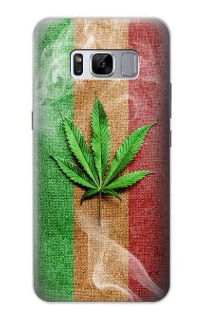 W2109 Marijuana Rasta Flag Hard Case and Leather Flip Case For Samsung Galaxy S8