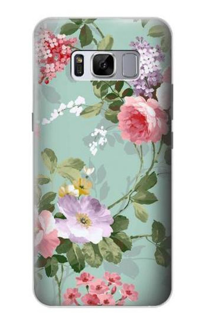 W2178 Flower Floral Art Painting Hard Case and Leather Flip Case For Samsung Galaxy S8