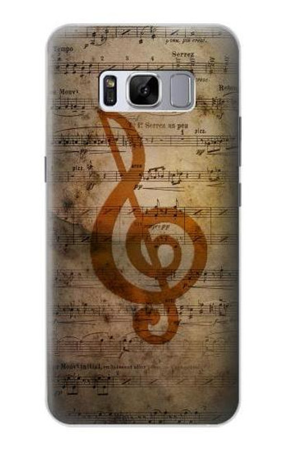 W2368 Sheet Music Notes Hard Case and Leather Flip Case For Samsung Galaxy S8