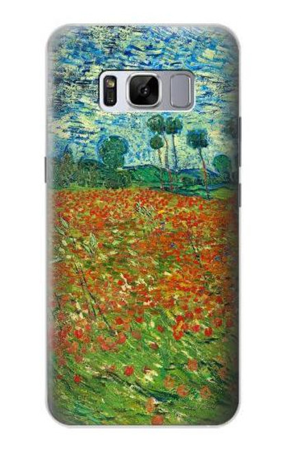W2681 Field Of Poppies Vincent Van Gogh Hard Case and Leather Flip Case For Samsung Galaxy S8