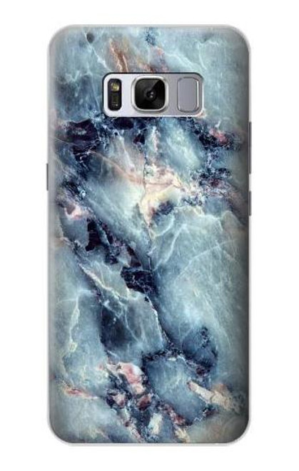 W2689 Blue Marble Texture Graphic Printed Hard Case and Leather Flip Case For Samsung Galaxy S8