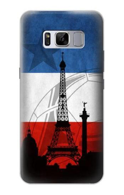 W2980 France Football Soccer Euro 2016 Hard Case and Leather Flip Case For Samsung Galaxy S8