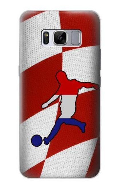 W2993 Croatia Football Soccer Euro 2016 Hard Case and Leather Flip Case For Samsung Galaxy S8