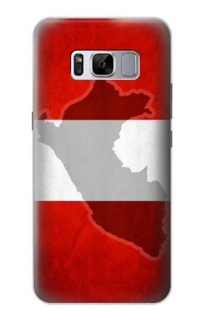 W3018 Peru Flag Hard Case and Leather Flip Case For Samsung Galaxy S8