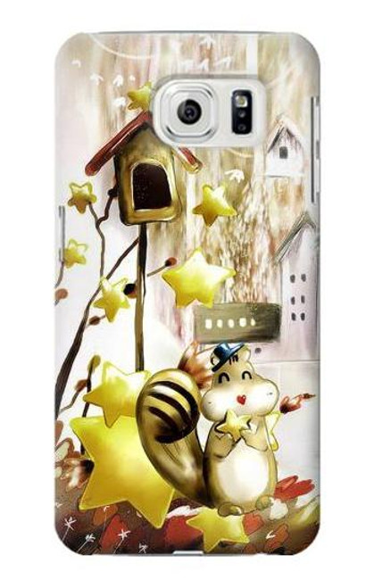 W0109 Cute Squirrel Cartoon Hard Case and Leather Flip Case For Samsung Galaxy S7 Edge