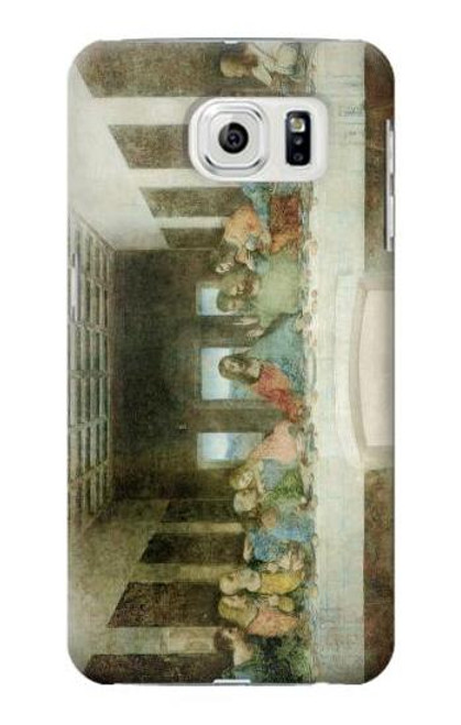 W0173 Leonardo DaVinci The Last Supper Hard Case and Leather Flip Case For Samsung Galaxy S7 Edge