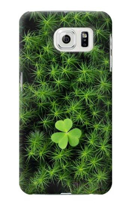 W0358 Clover Lucky Leaf Hard Case and Leather Flip Case For Samsung Galaxy S7 Edge