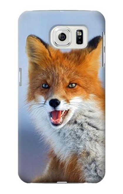 W0417 Fox Hard Case and Leather Flip Case For Samsung Galaxy S7 Edge