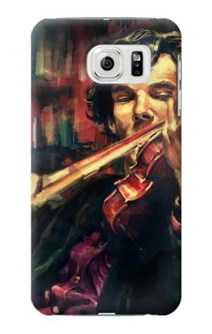 W0723 Violin Art Paint Hard Case and Leather Flip Case For Samsung Galaxy S7 Edge