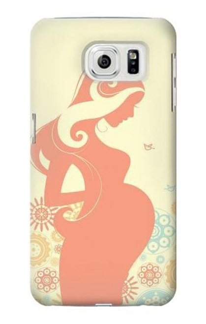 W0815 Pregnant Art Hard Case and Leather Flip Case For Samsung Galaxy S7 Edge