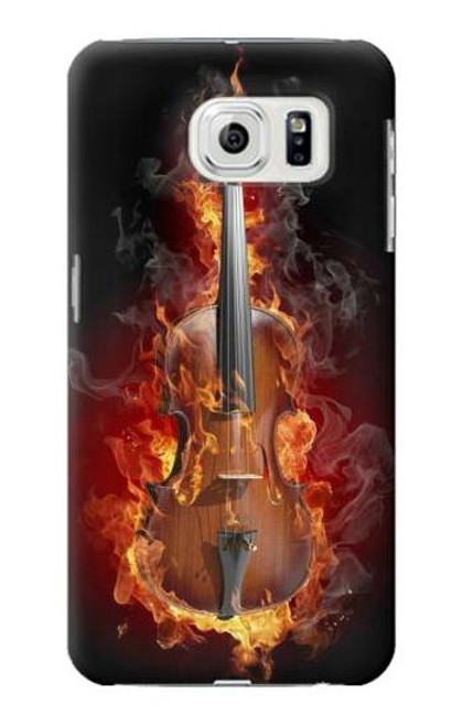 W0864 Fire Violin Hard Case and Leather Flip Case For Samsung Galaxy S7 Edge