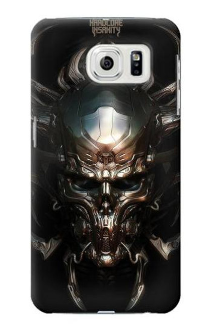 W1027 Hardcore Metal Skull Hard Case and Leather Flip Case For Samsung Galaxy S7 Edge