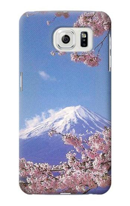W1060 Mount Fuji Sakura Cherry Blossom Hard Case and Leather Flip Case For Samsung Galaxy S7 Edge