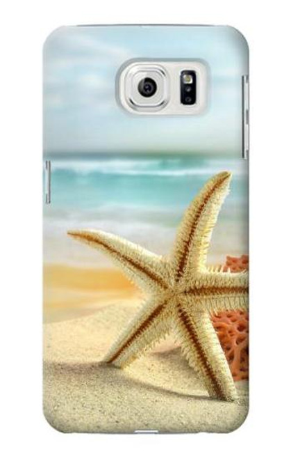 W1117 Starfish on the Beach Hard Case and Leather Flip Case For Samsung Galaxy S7 Edge