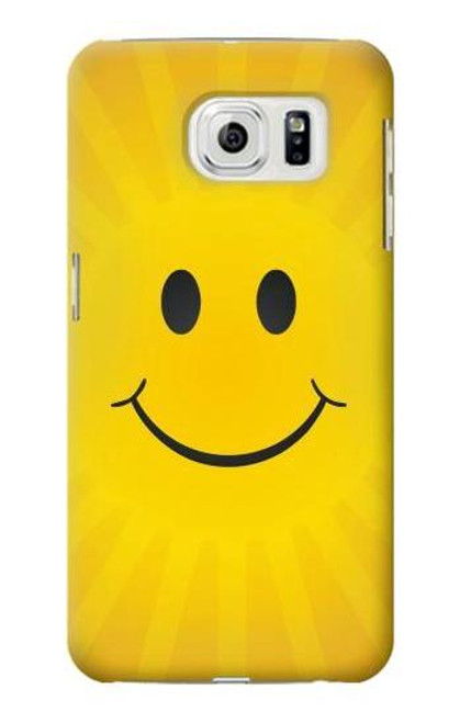 W1146 Yellow Sun Smile Hard Case and Leather Flip Case For Samsung Galaxy S7 Edge