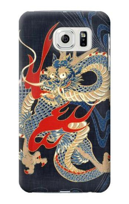 W2073 Japan Dragon Art Hard Case and Leather Flip Case For Samsung Galaxy S7 Edge