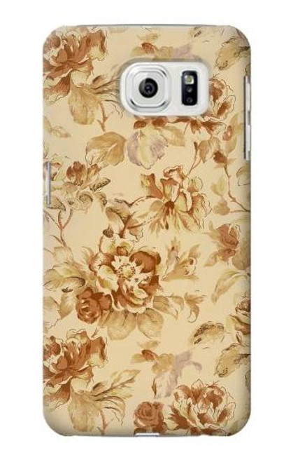 W2180 Flower Floral Vintage Pattern Hard Case and Leather Flip Case For Samsung Galaxy S7 Edge