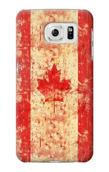 W2490 Canada Maple Leaf Flag Texture Hard Case and Leather Flip Case For Samsung Galaxy S7 Edge