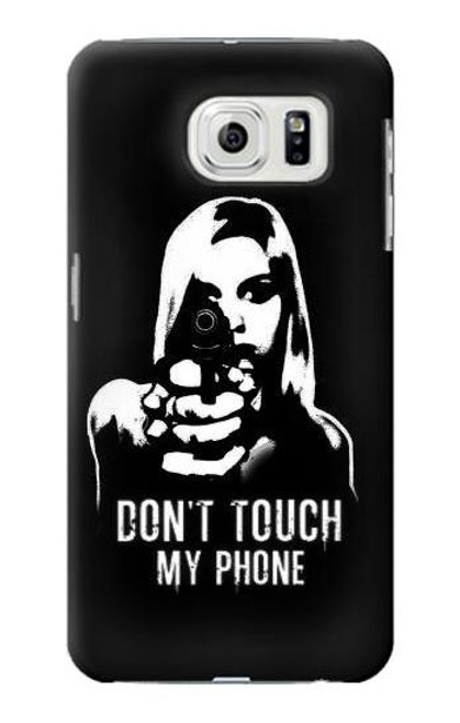 W2518 Do Not Touch My Phone Hard Case and Leather Flip Case For Samsung Galaxy S7 Edge