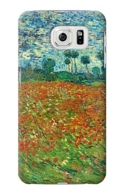 W2681 Field Of Poppies Vincent Van Gogh Hard Case and Leather Flip Case For Samsung Galaxy S7 Edge