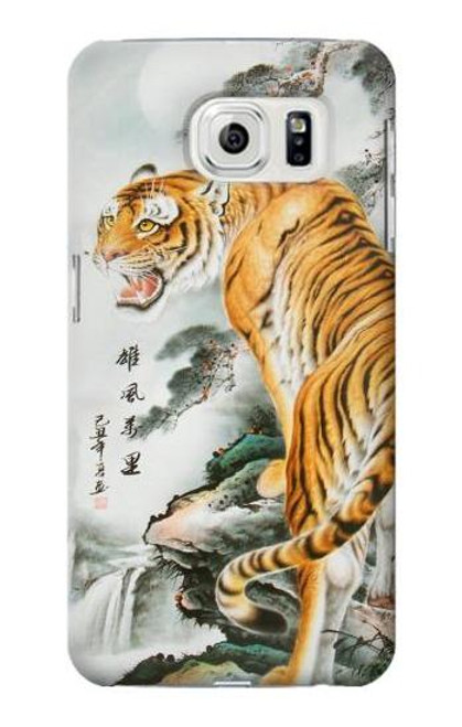 W2750 Oriental Chinese Tiger Painting Hard Case and Leather Flip Case For Samsung Galaxy S7 Edge