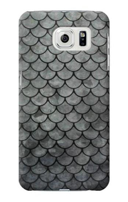 W2950 Silver Fish Scale Hard Case and Leather Flip Case For Samsung Galaxy S7 Edge