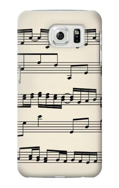 W3082 Music Sheet Hard Case and Leather Flip Case For Samsung Galaxy S7 Edge