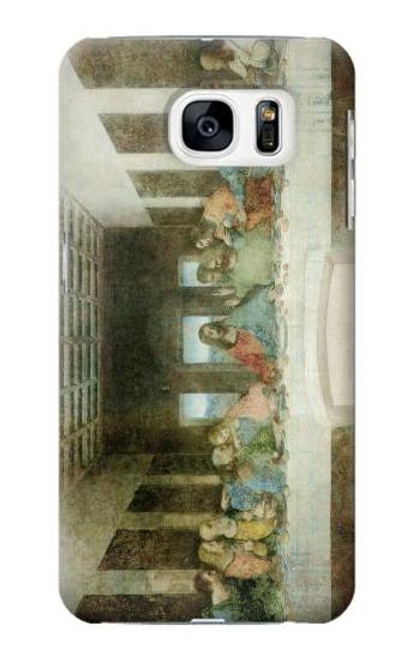 W0173 Leonardo DaVinci The Last Supper Hard Case and Leather Flip Case For Samsung Galaxy S7