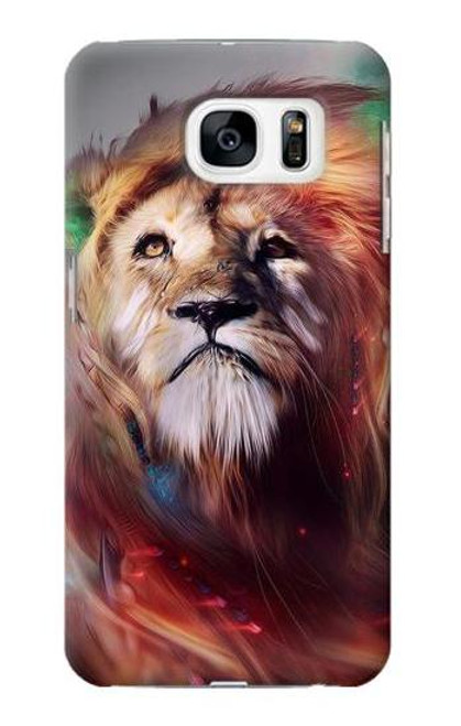 W0691 Leo Paint Hard Case and Leather Flip Case For Samsung Galaxy S7