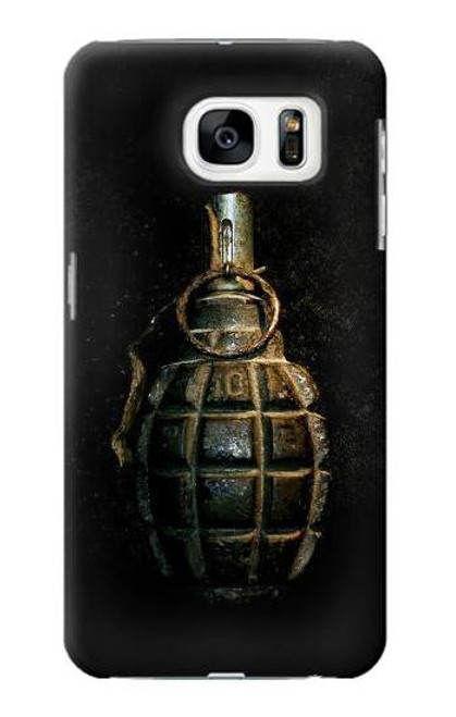 W0881 Hand Grenade Hard Case and Leather Flip Case For Samsung Galaxy S7