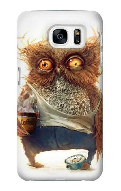 W1133 Wake up Owl Hard Case and Leather Flip Case For Samsung Galaxy S7