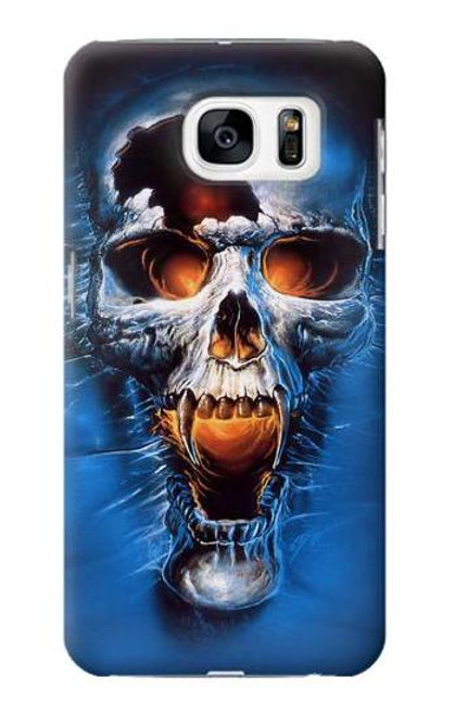 W1462 Vampire Skull Hard Case and Leather Flip Case For Samsung Galaxy S7