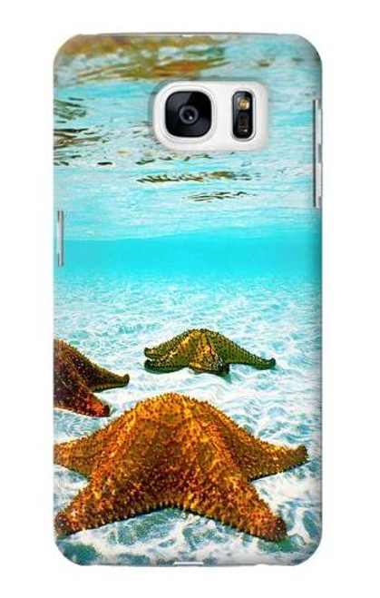 W1679 Starfish Sea Beach Hard Case and Leather Flip Case For Samsung Galaxy S7
