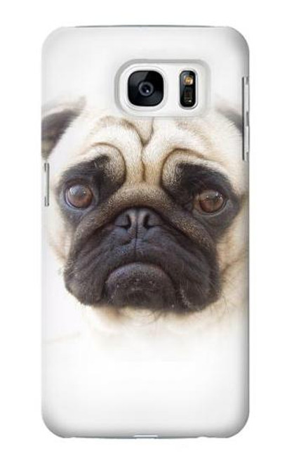 W1852 Pug Dog Hard Case and Leather Flip Case For Samsung Galaxy S7