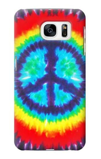 W1870 Tie Dye Peace Hard Case and Leather Flip Case For Samsung Galaxy S7