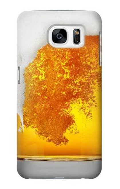 W2391 Beer Glass Hard Case and Leather Flip Case For Samsung Galaxy S7