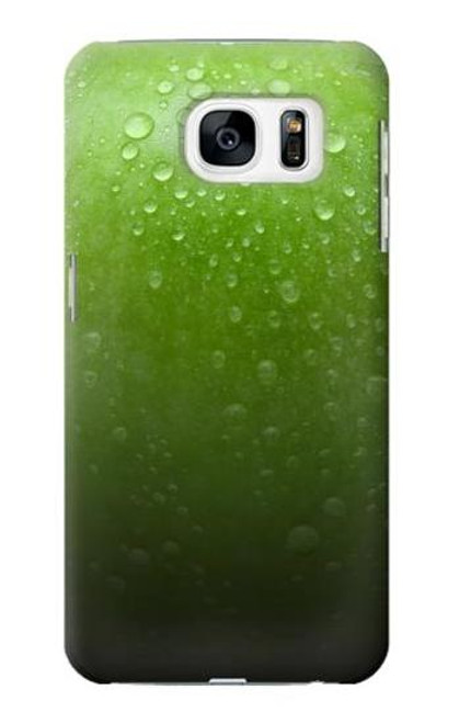 W2475 Green Apple Texture Seamless Hard Case and Leather Flip Case For Samsung Galaxy S7