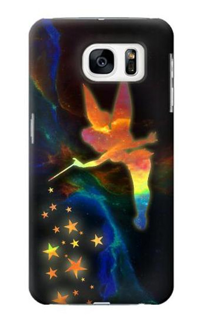 W2583 Tinkerbell Magic Sparkle Hard Case and Leather Flip Case For Samsung Galaxy S7