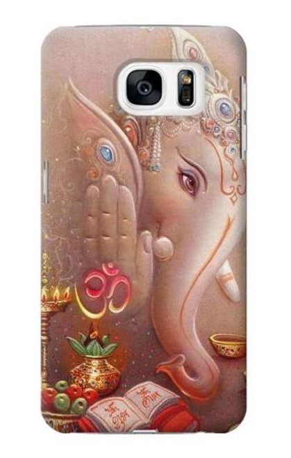 W2678 Hindu God Ganesha Lord of Success Hard Case and Leather Flip Case For Samsung Galaxy S7