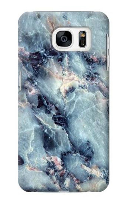 W2689 Blue Marble Texture Graphic Printed Hard Case and Leather Flip Case For Samsung Galaxy S7