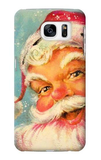 W2840 Christmas Vintage Santa Hard Case and Leather Flip Case For Samsung Galaxy S7