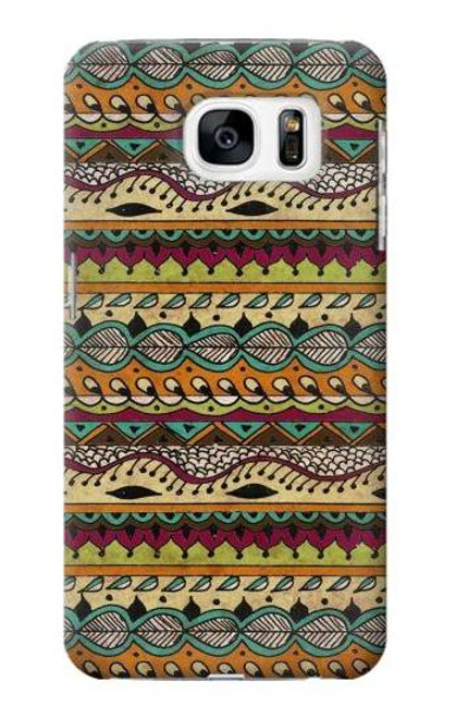 W2860 Aztec Boho Hippie Pattern Hard Case and Leather Flip Case For Samsung Galaxy S7