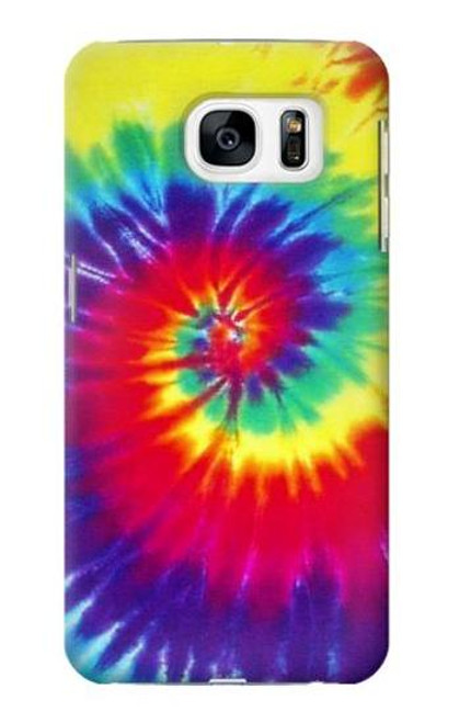 W2884 Tie Dye Swirl Color Hard Case and Leather Flip Case For Samsung Galaxy S7